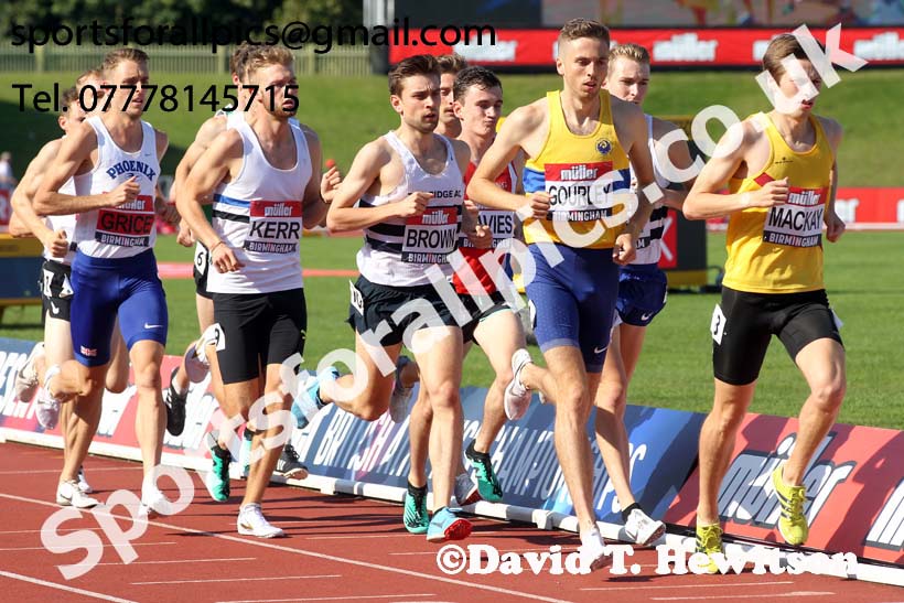Mens 1500 metres, 2019 Muller British Championships, Alexander Stadium, Birmingham. Photo: David T. Hewitson/Sports for All Pics
